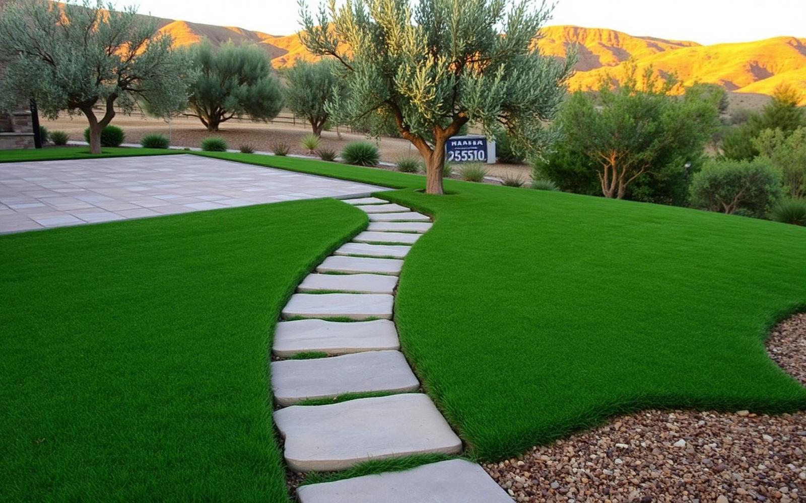 Installed residential landscape supported by graywater irrigation